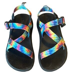 Chaco Z/1 Classic‎ Hiking Sandals Rainbow Tie-Dye Pride Womens 6 Child 4